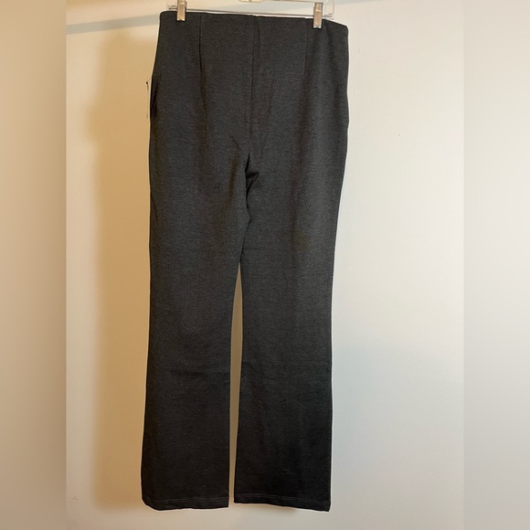 NWT- Lysse Ponte Charcoal Grey High Waist Pants Wrinkle Resistant Waist Shaping - Picture 3 of 15